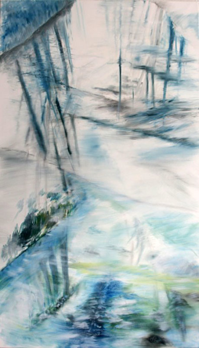 Traverser · 2007 · huile sur toile · 116 x 73 cm